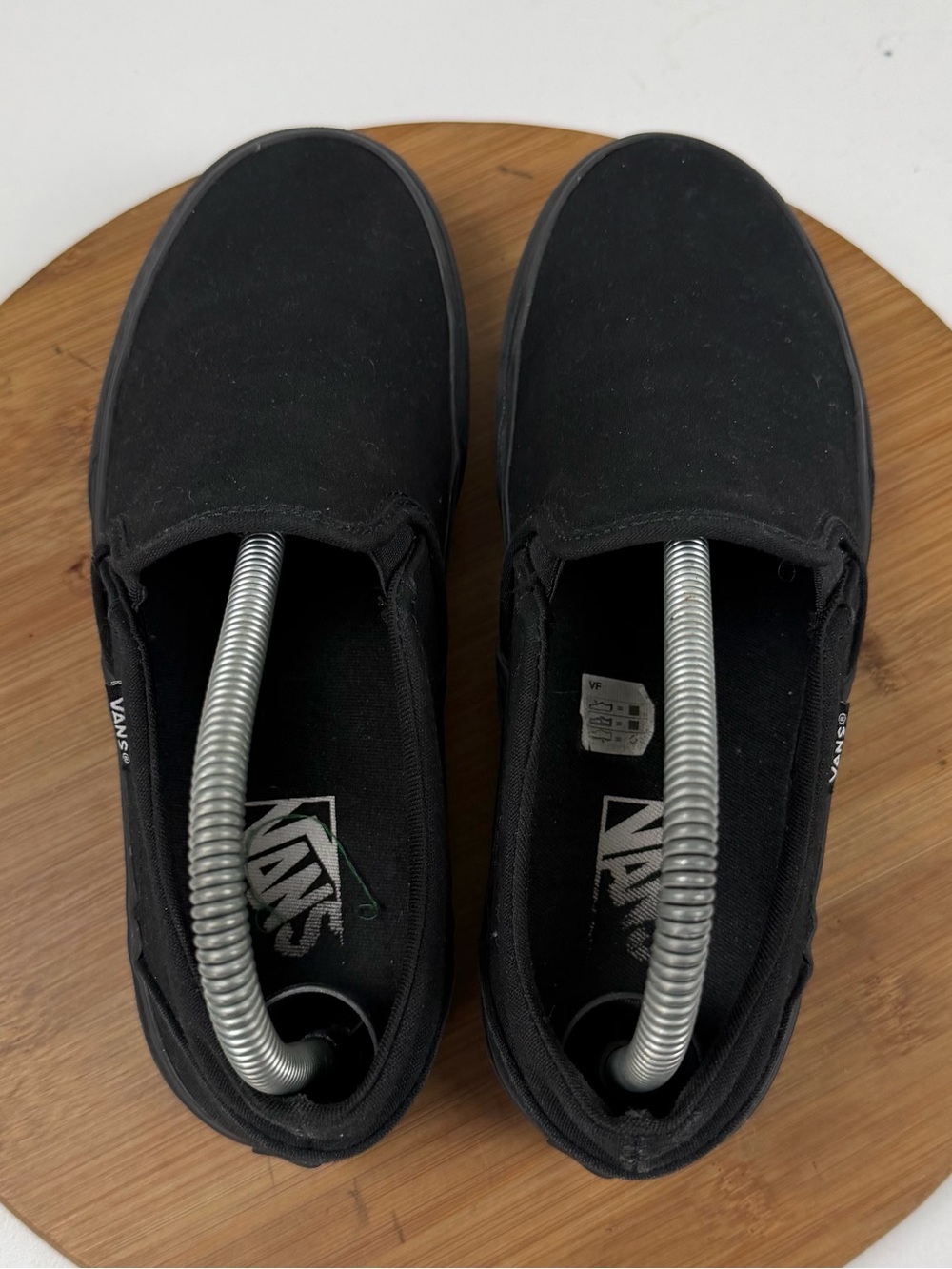 Vans Women’s Classic Asher Slip-On Platform Sneakers in Black - Picture 5 of 9